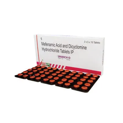MEFENAMIC ACID 25OMG + DICYCLOMINE 1OMG (SPARICH-D)